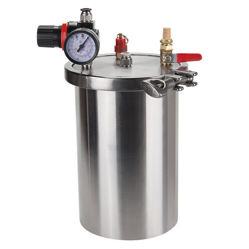 NEW 304 Stainless Steel Dispenser Pressure Tank Dispensing Storage Bucket 1~15L