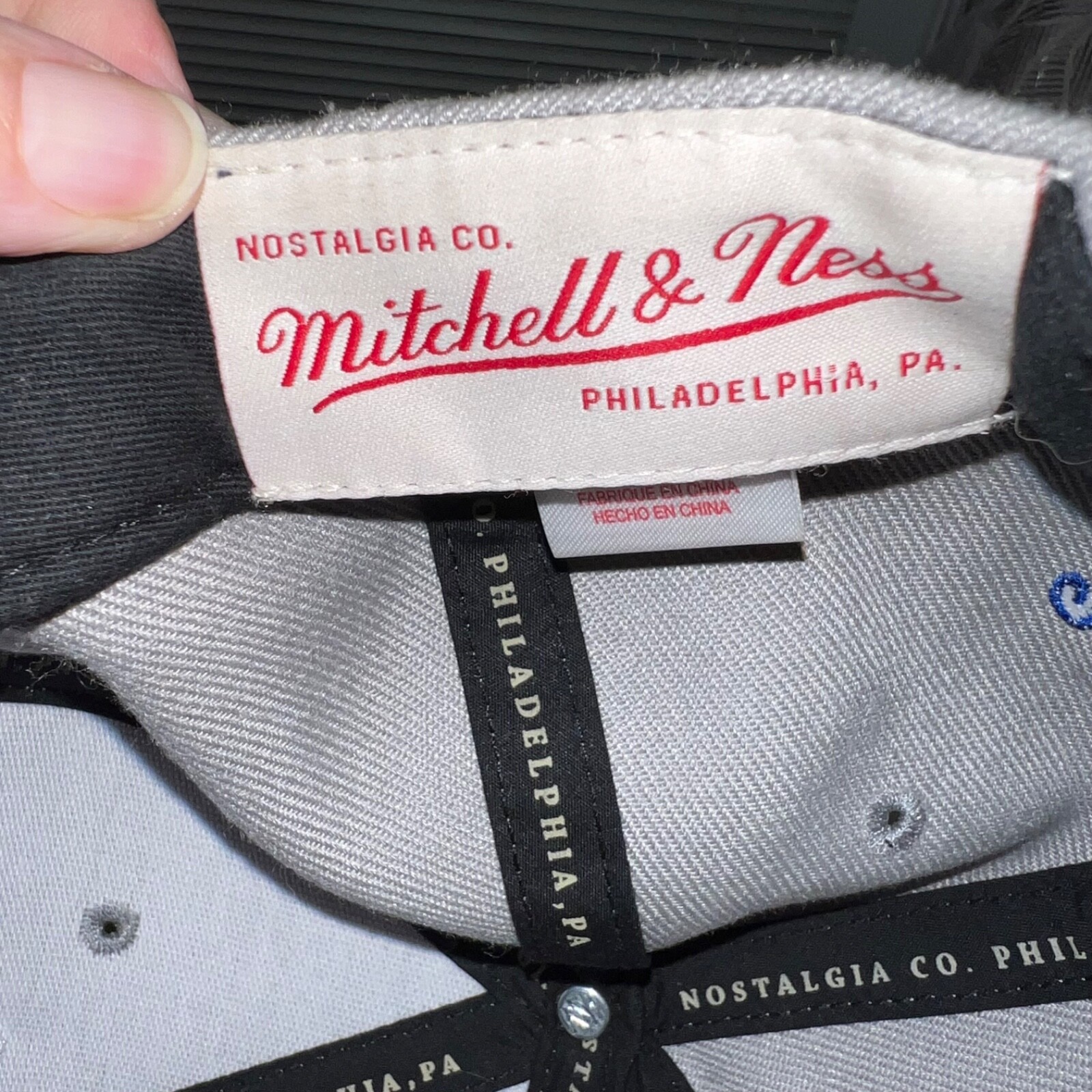 Windy City Bulls NBA 35th Anniversary Mitchell and Ness Brand Hat Cap Hook Loop
