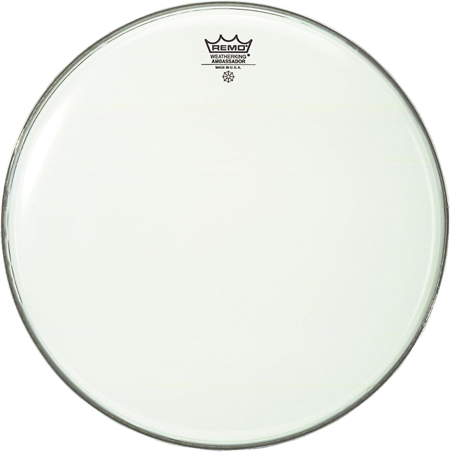 Remo 20 inch Bass drum head Ambassador white smooth BR-1220-00