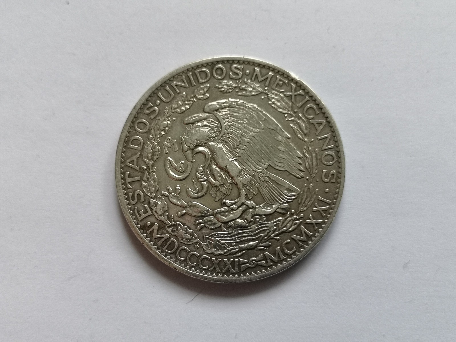 Mexico ,silver Dos Pesos 1921