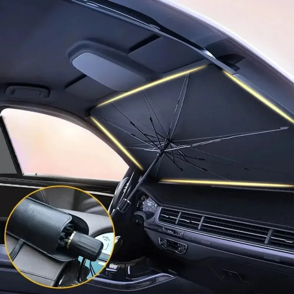 Car Sun Shade Umbrella Foldable Windshield UV Heat Protector Sunshade