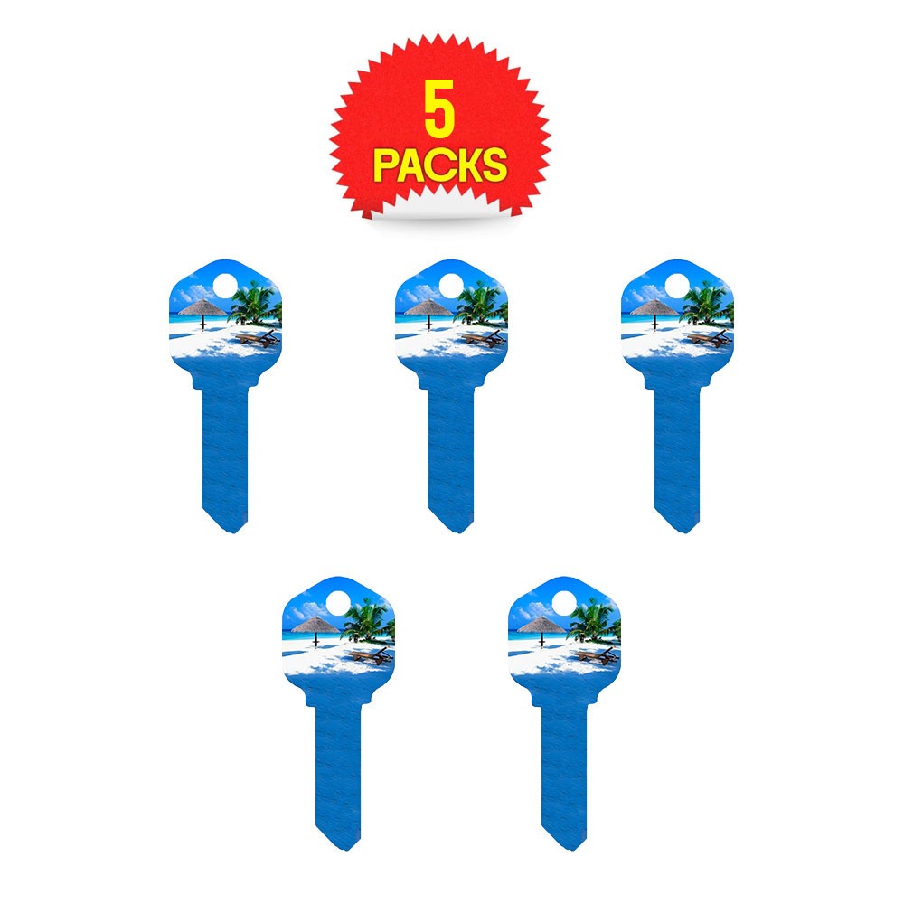 KW1 Beach Key Blank Nickel
