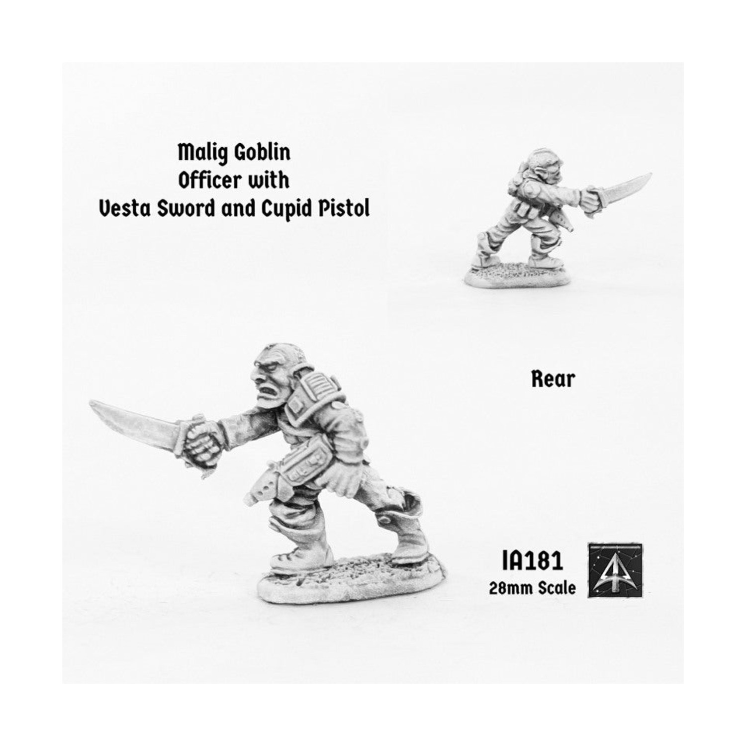 Goblin Malig w/Sword and Cupid Laser Pistol Pack New