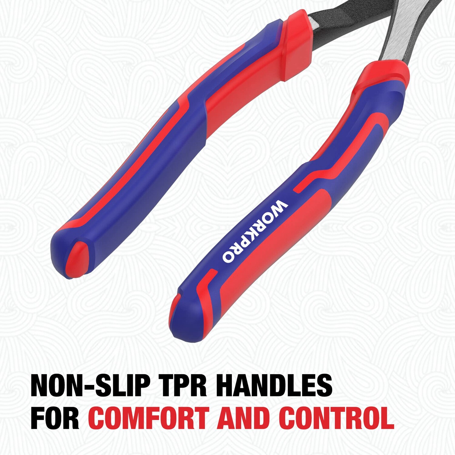 WORKPRO 8" High Leverage Diagonal Plier Heavy Duty Wire Cutters Diagonal Cutters