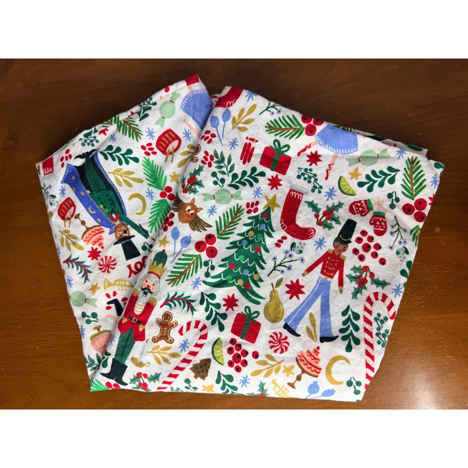 Rifle Paper Co x Pottery Barn Kids Nutcracker Christmas Holiday Pillowcase