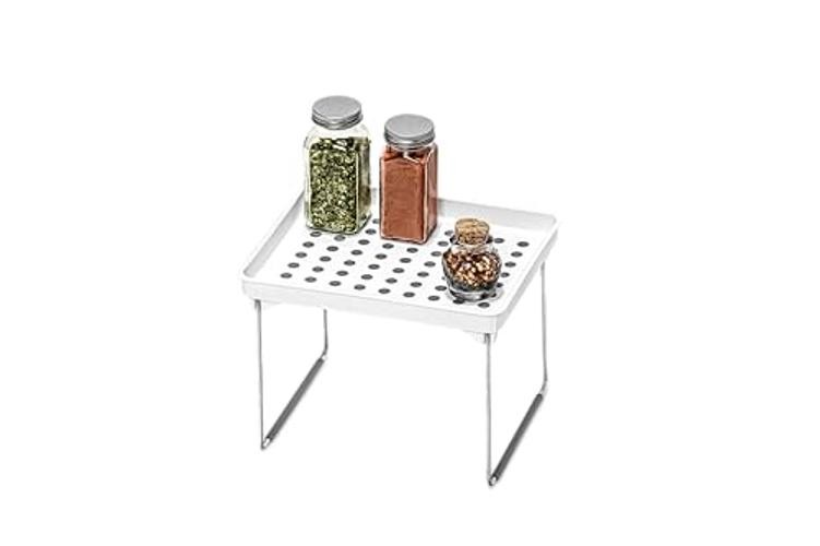 Small Stacking Shelf, Organizer for Spices, Make-Up, Bottles & Jars,