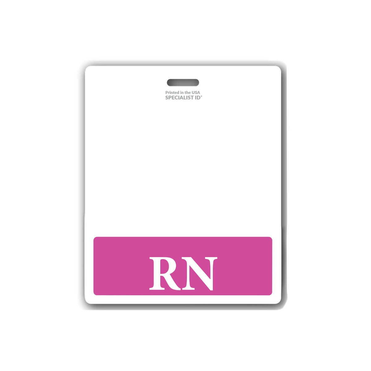 RN Badge Buddy Oversized Horizontal Extra Long ID Backer for Registered Nurses