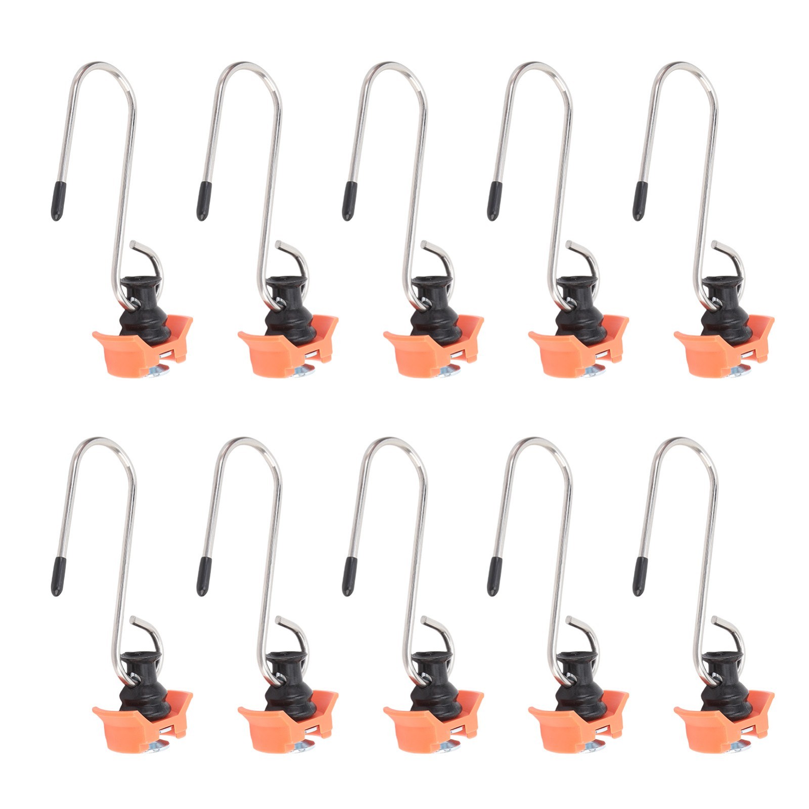 10PCS Single Stud Fitting L Track Tie Down Anchor with Hook for L Track Rails in