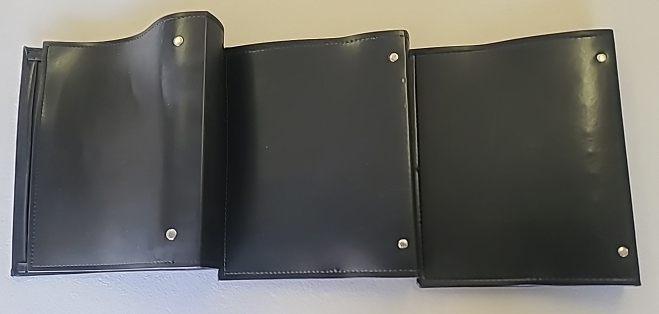 Three Delta Air Lines 7-Ring Airway/Chart/Pub Binders -Faux Leather
