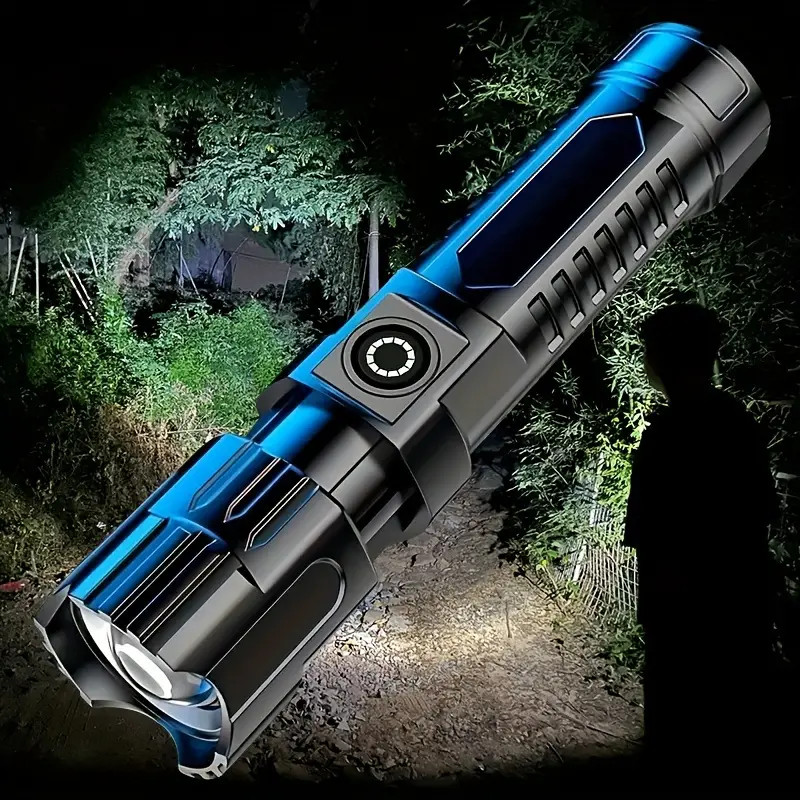 Mini Rechargeable LED Flashlight Tactical Police Super Bright Torch Zoomable US