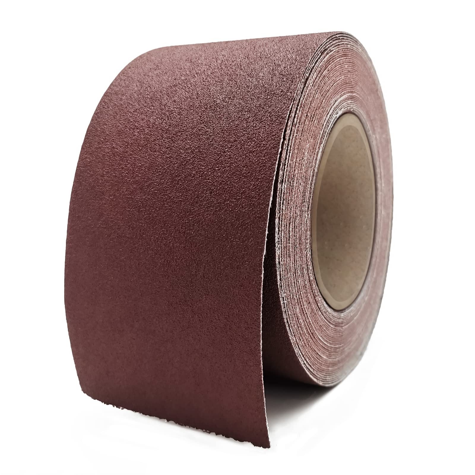 180 Grit Sandpaper Roll, 3 Inch x 49 Feet Emery Cloth Roll Aluminum Oxide Abr...