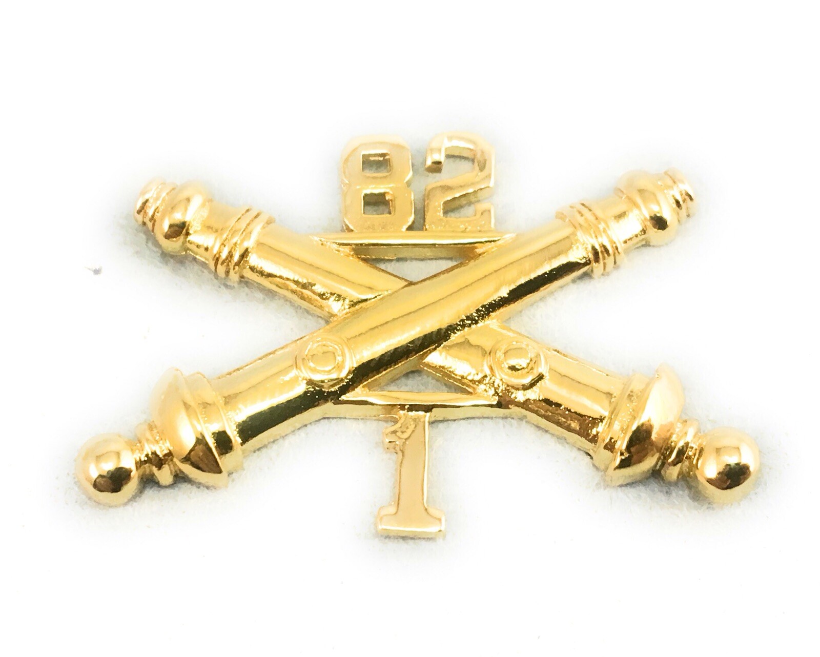 🌟US Army 82nd Field Artillery Crossed Cannon Insignia Hat Lapel Tie Pin, 1-1/2"