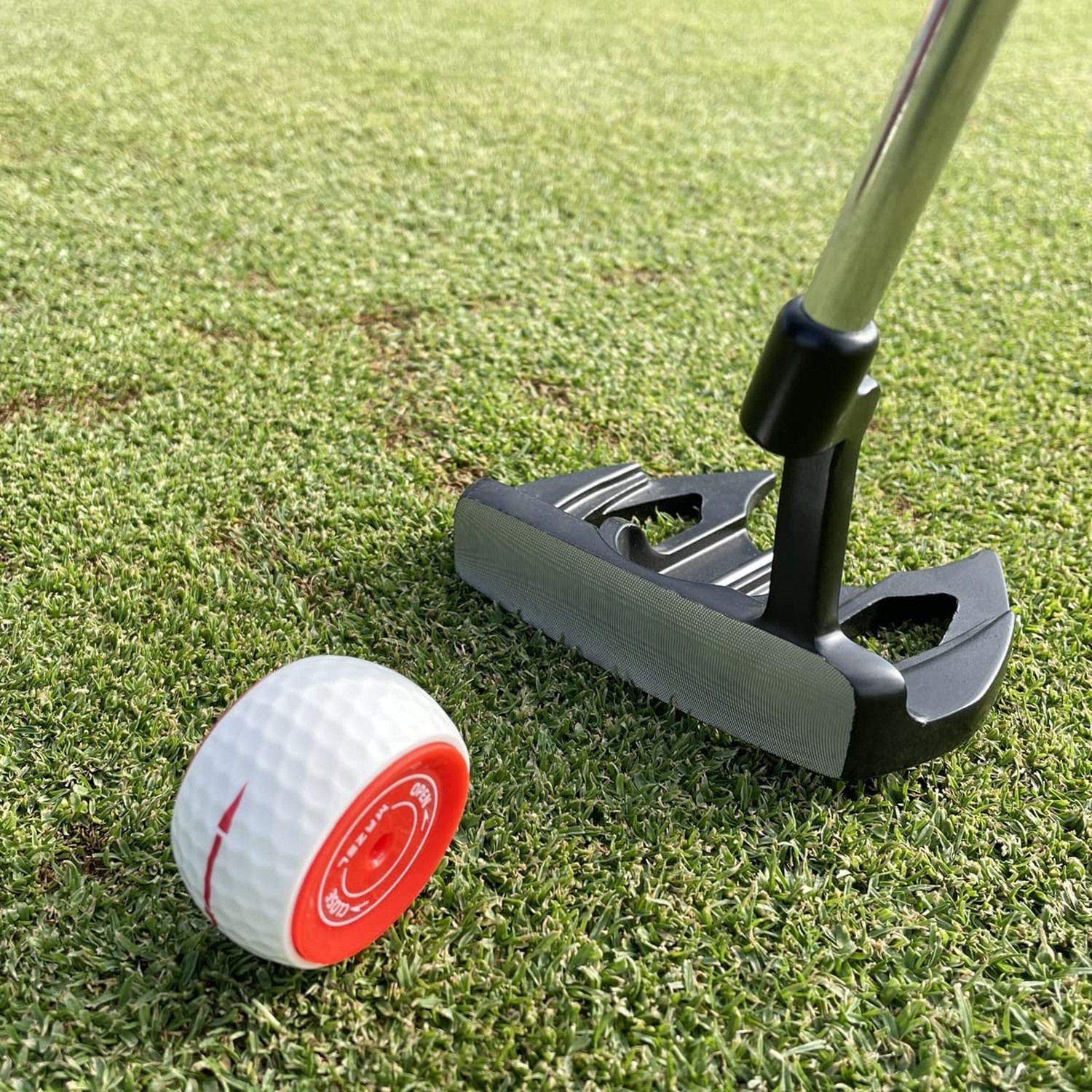 MAZEL Wheel-Like Golf Practice Ball, Adjustable Weight Putting Trainer with I...