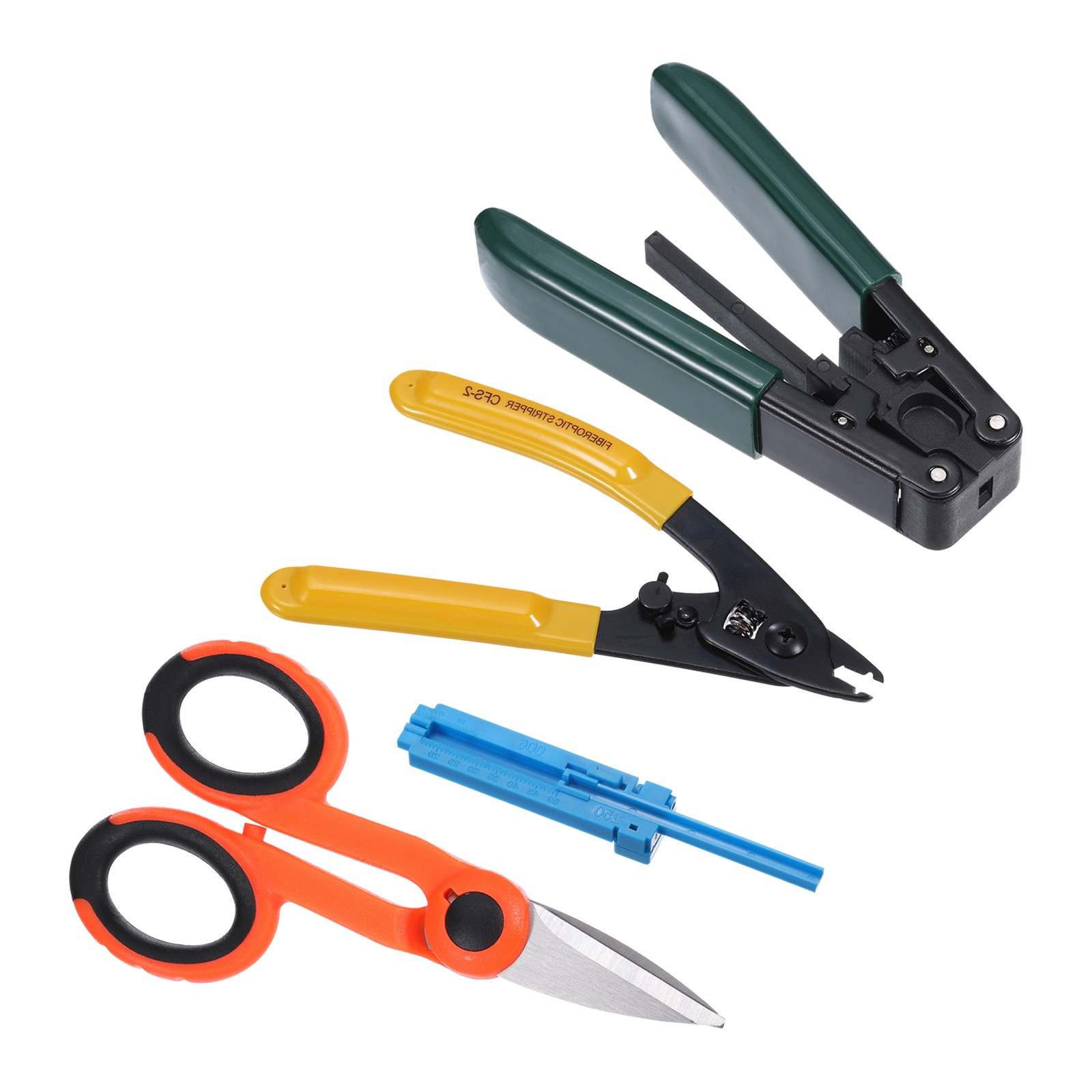 Optical Fiber Tool Metallic Stripper Double Hole Stripper Scissors Wire Guide