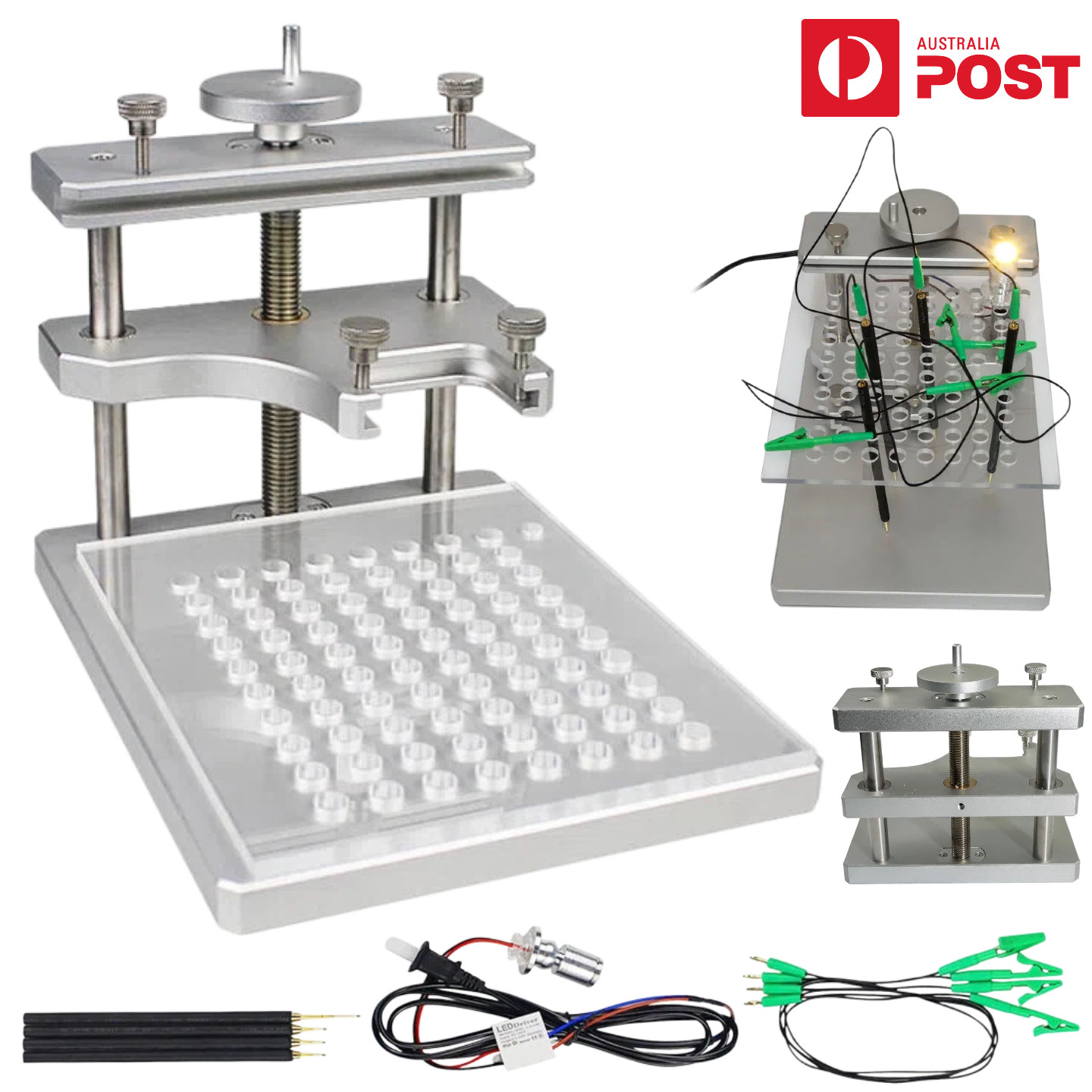 LED BDM Frame Aluminum Alloy Metal ECU Board Bracket Probe Pen Programming Tool