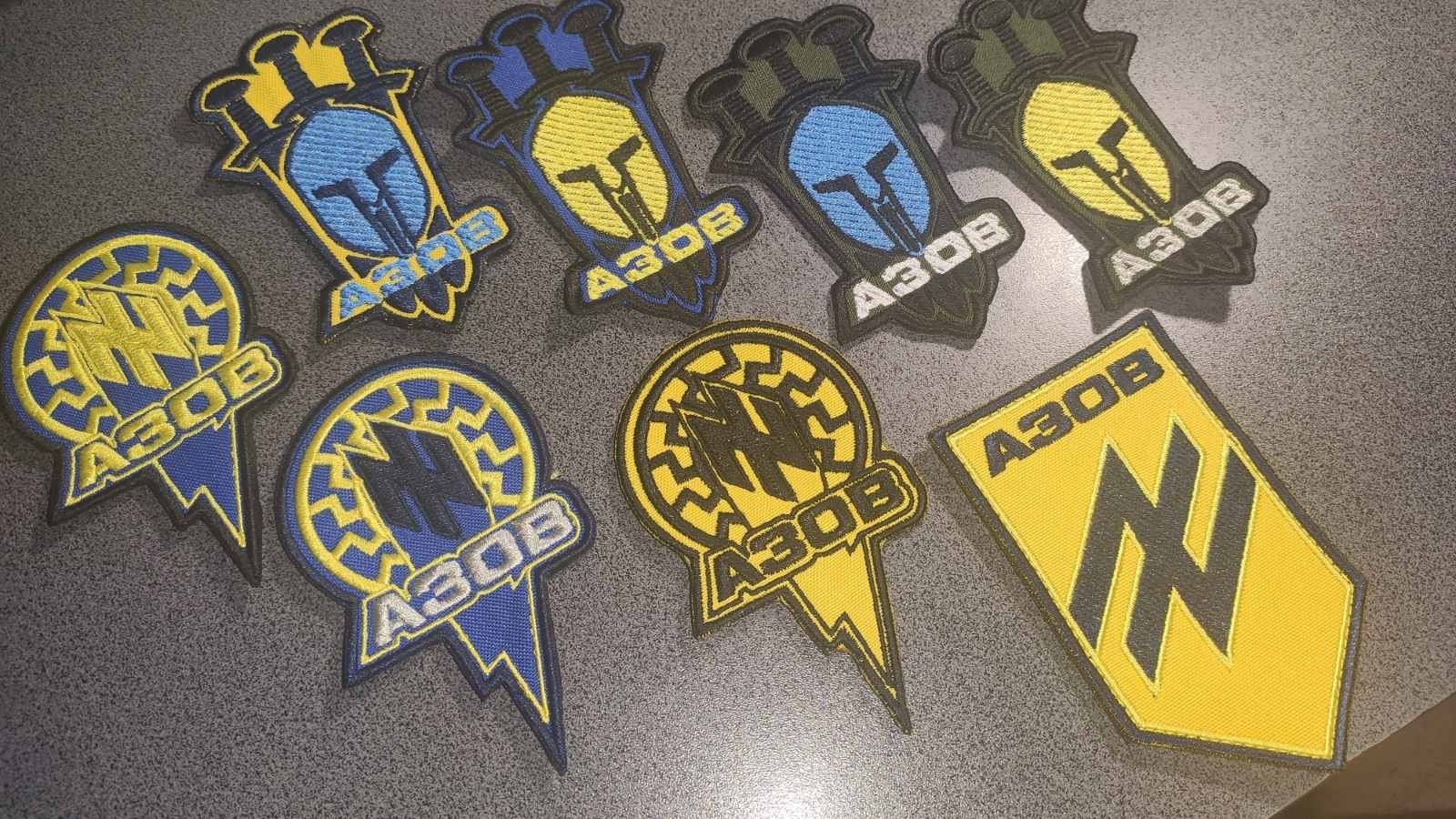 "Set of 8 Azov Brigade Morale patches Premium Quality Russian-Ukrainian War