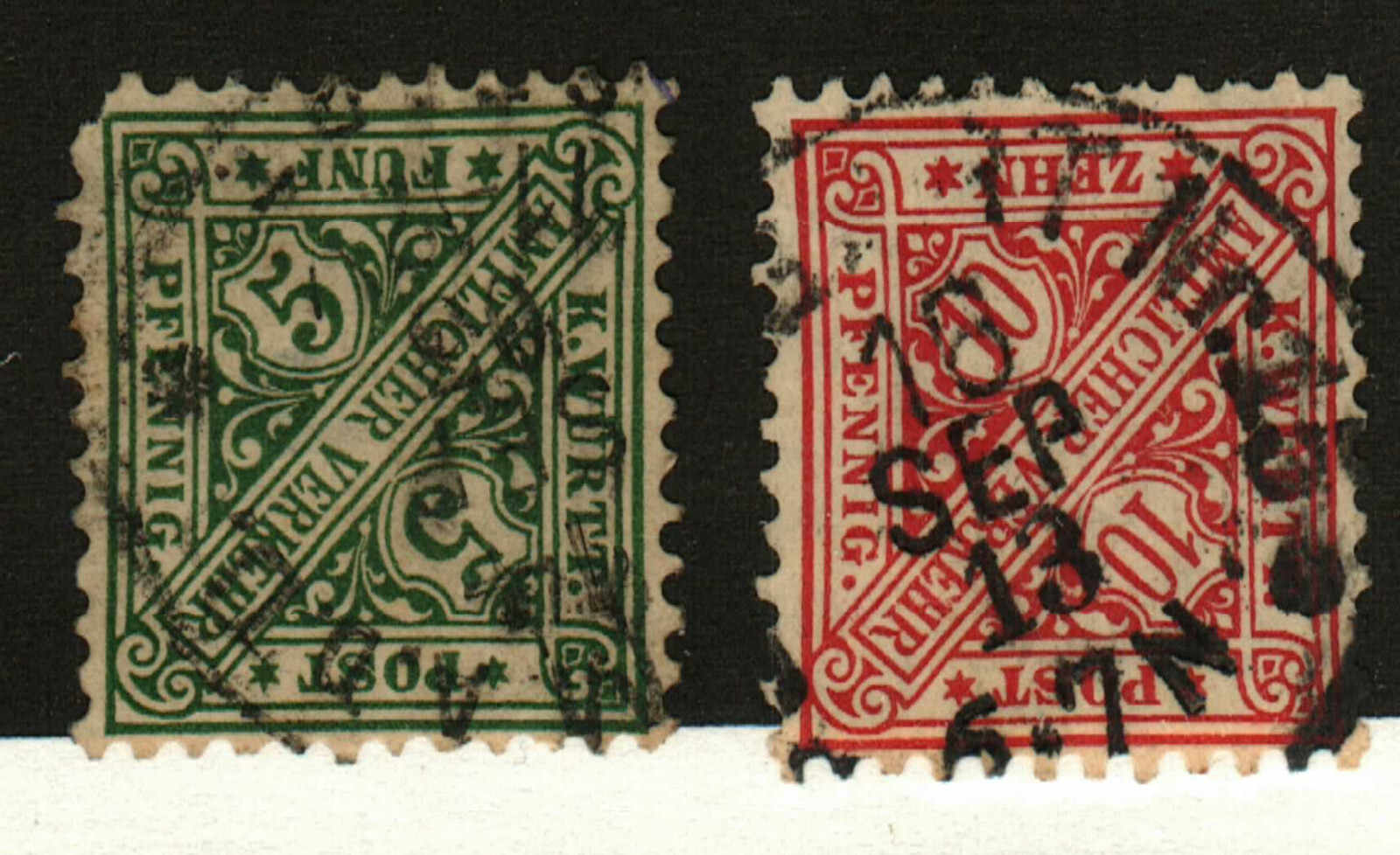 Wurttemberg #O98-9 used