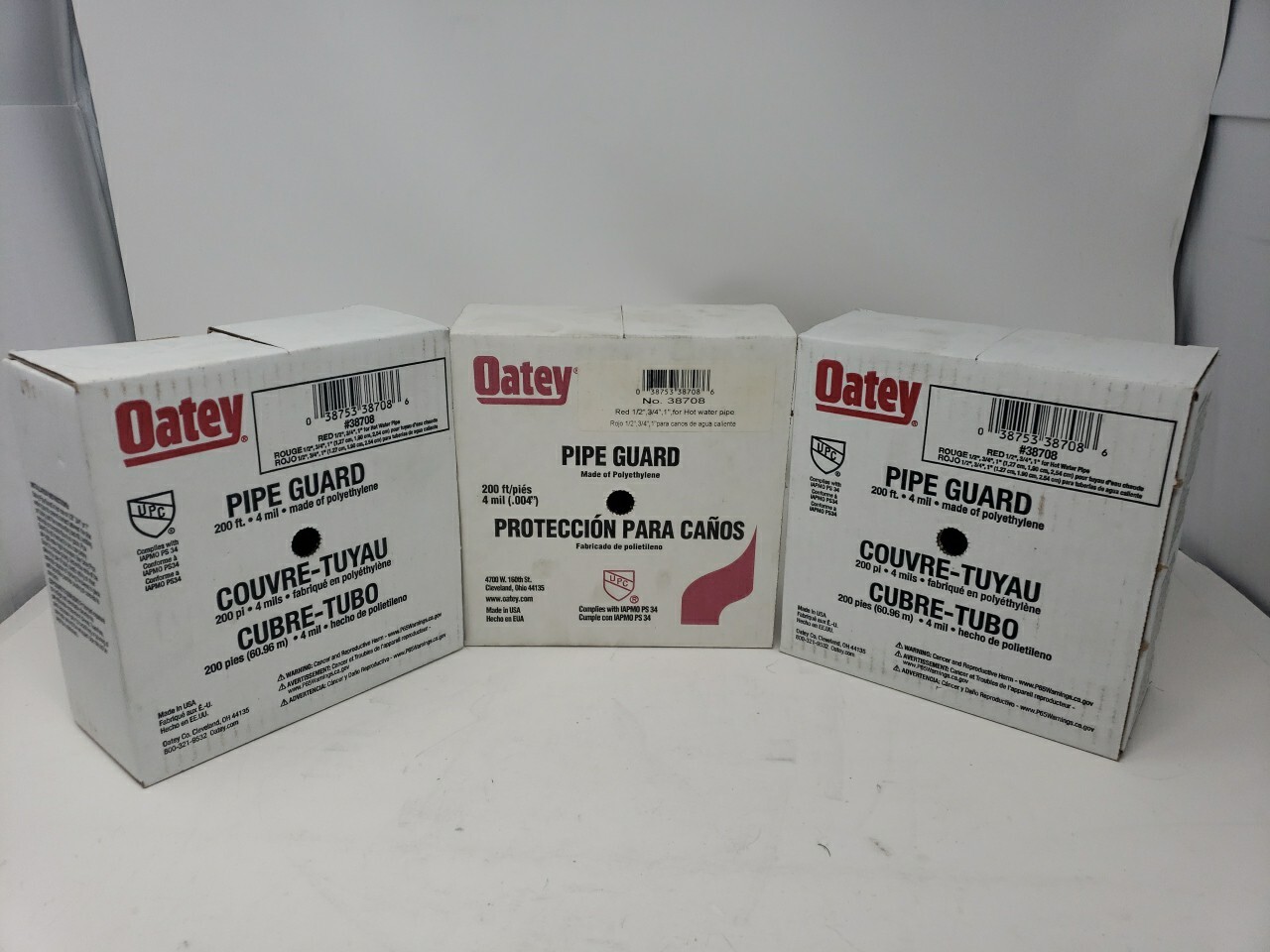 Oatey No. 38708 200ft Pipe Guard 3 Boxes