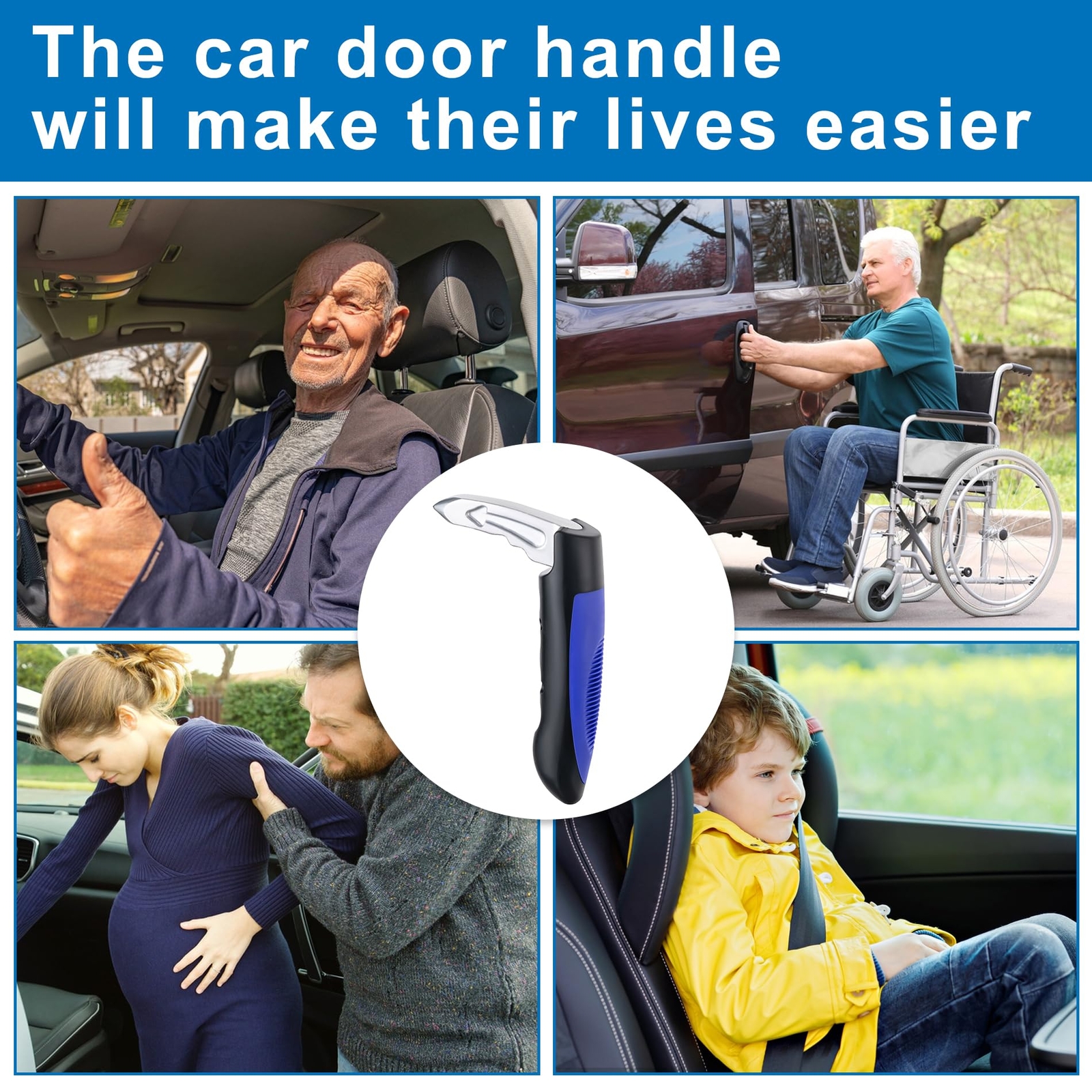 Car Door Handle for Elderly, Car Handle Assist Support for Handicapped, Portable