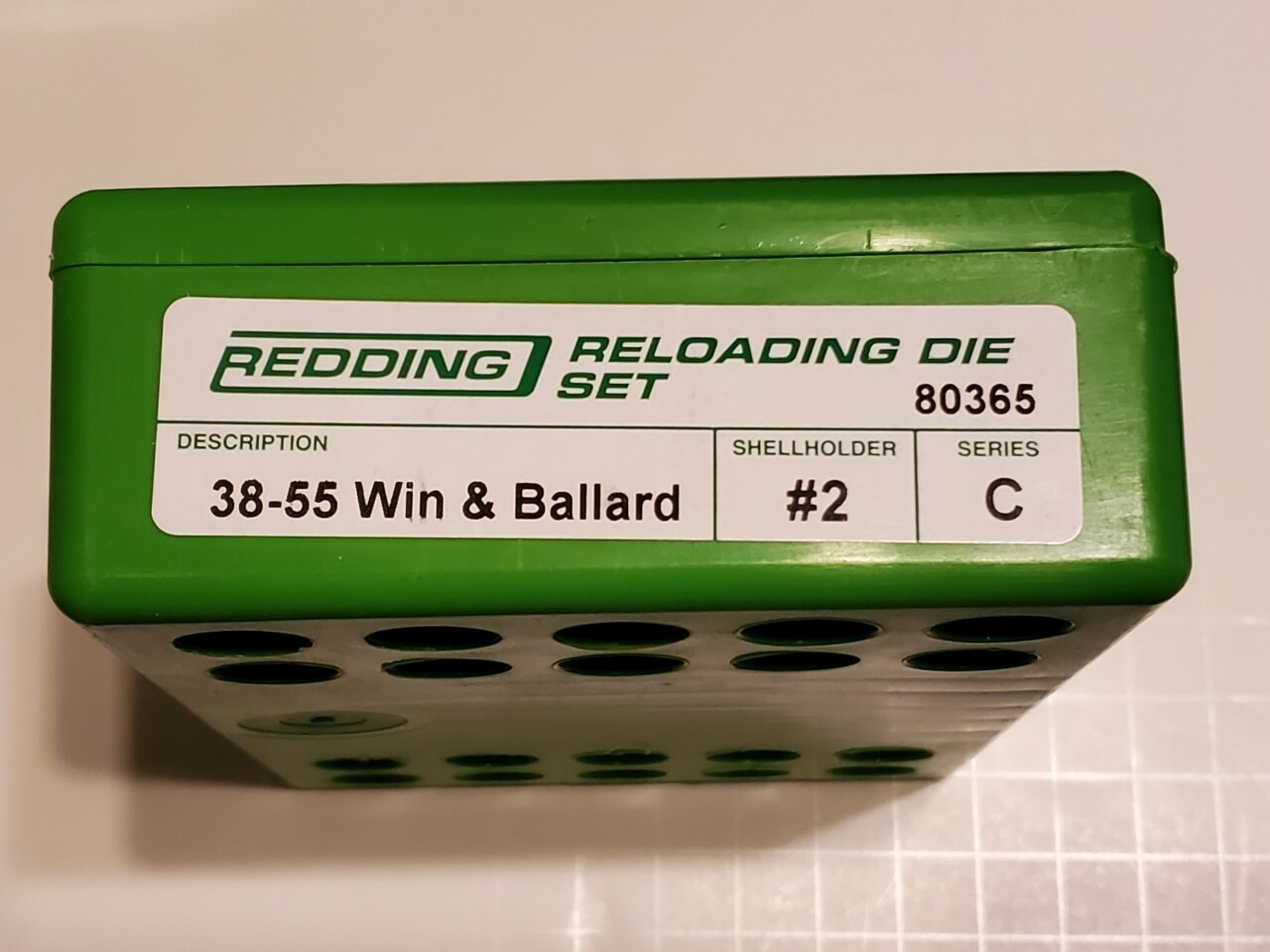 80365 REDDING 3-DIE FULL LENGTH DIE SET - 38-55 WIN & BALLARD - NEW - FREE SHIP