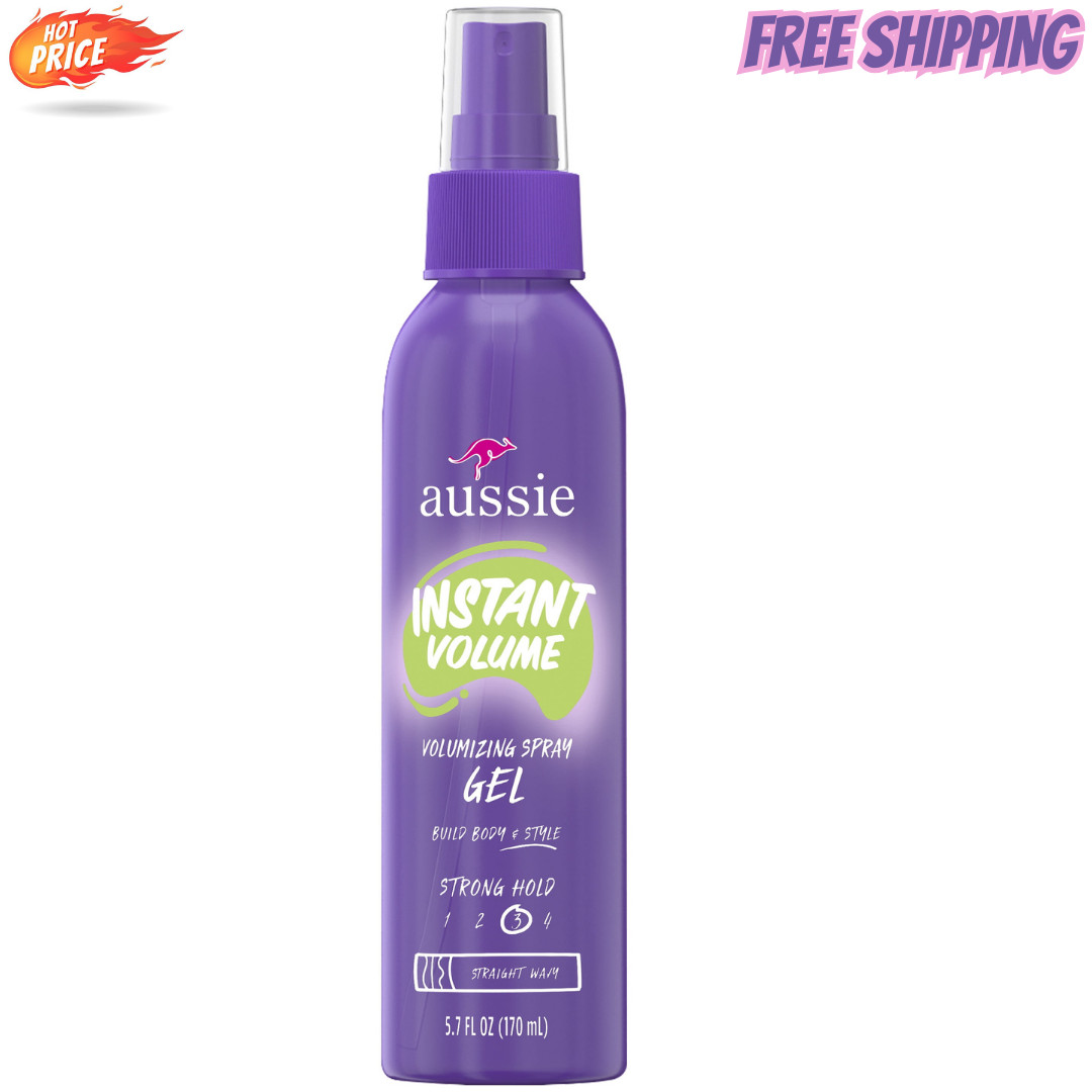 Aussie Instant Volume Volumizing Spray Gel for Wavy Hair, and Straight Hair, Uni