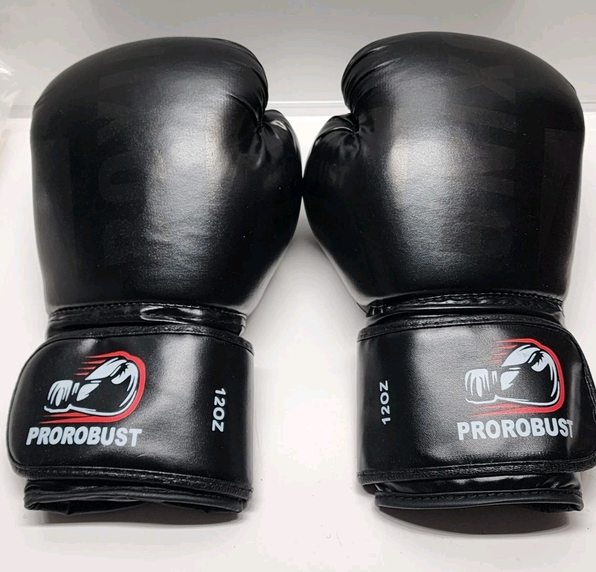 12 Oz Prorobust Boxing Training Black  Gloves