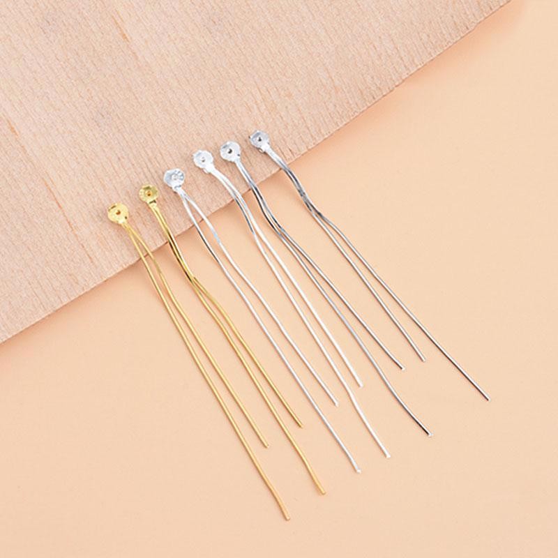 1 Pair Solid Silver Tassel Earrings Back, S925 Ready to Use Earrings Supply YXY