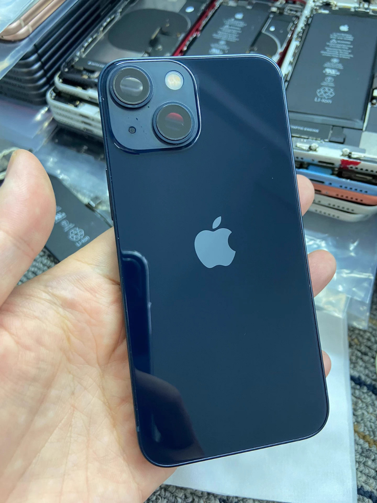 Genuine Original iPhone 13 mini Back Glass Cover Rear Housing Assembly Pulled