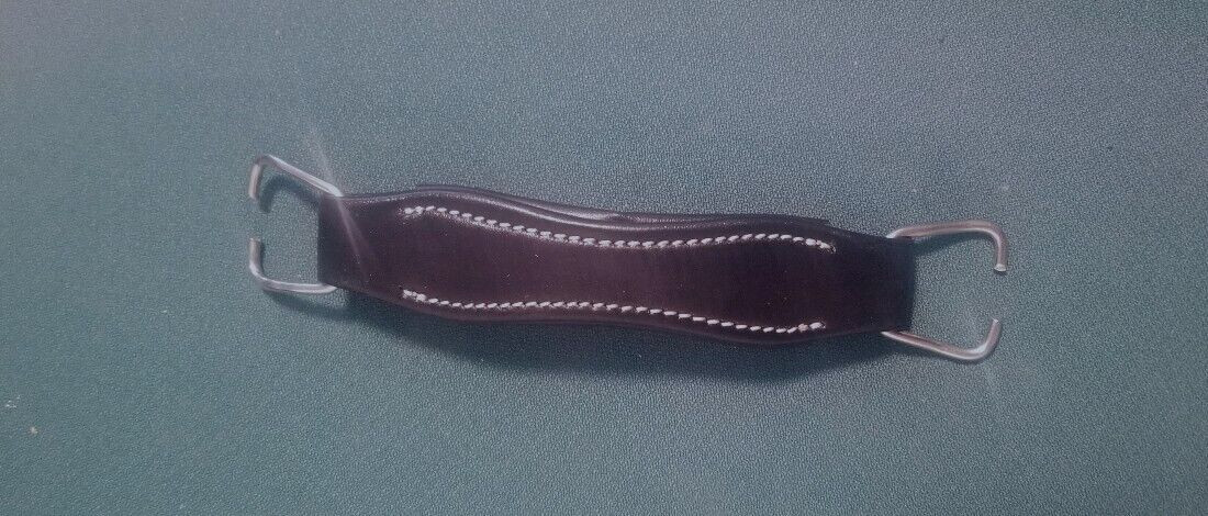 Singer Featherweight 221/222 Case Handle w/D-Rings-REAL LEATHER-NEW-BLACK