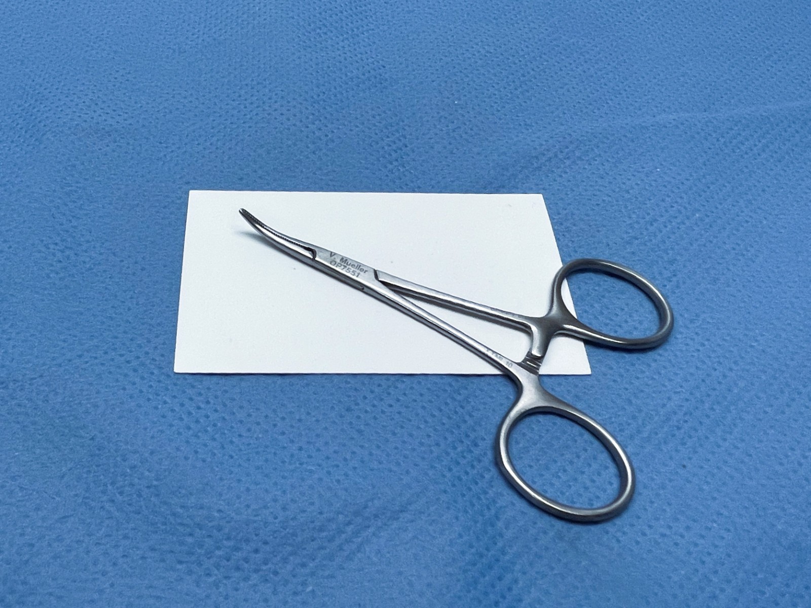 V. Mueller OP7551 Mosquito Forceps, Curved, 4", Germany