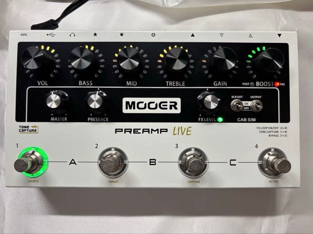 Mooer Preamp Live Modeller Cab Sim Guitar Pedal Effects Loop #0003