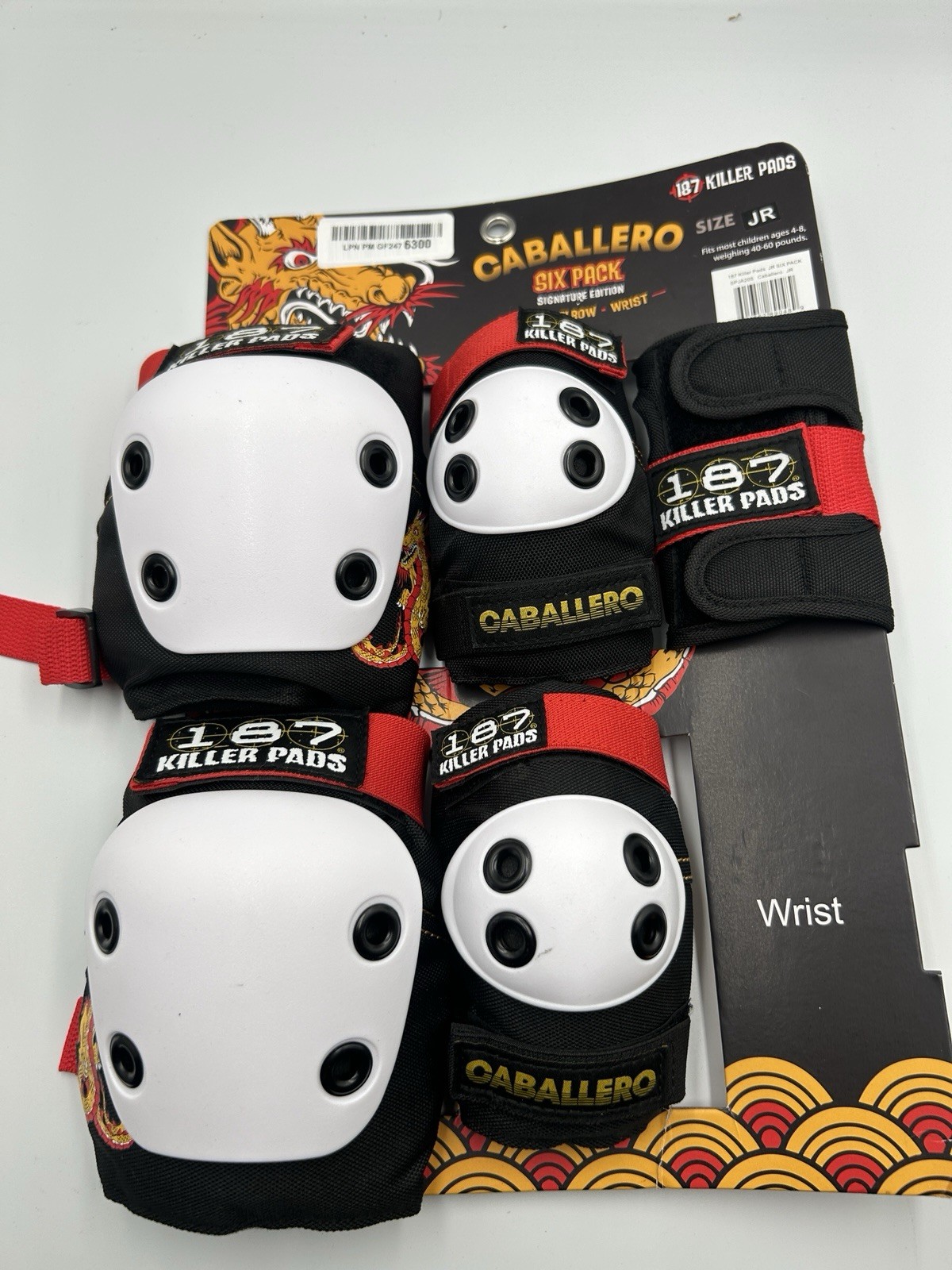 187 Killer Pads 6 Pack Pad Set Protective Gear For Elbows Knees And Wrists 5/6