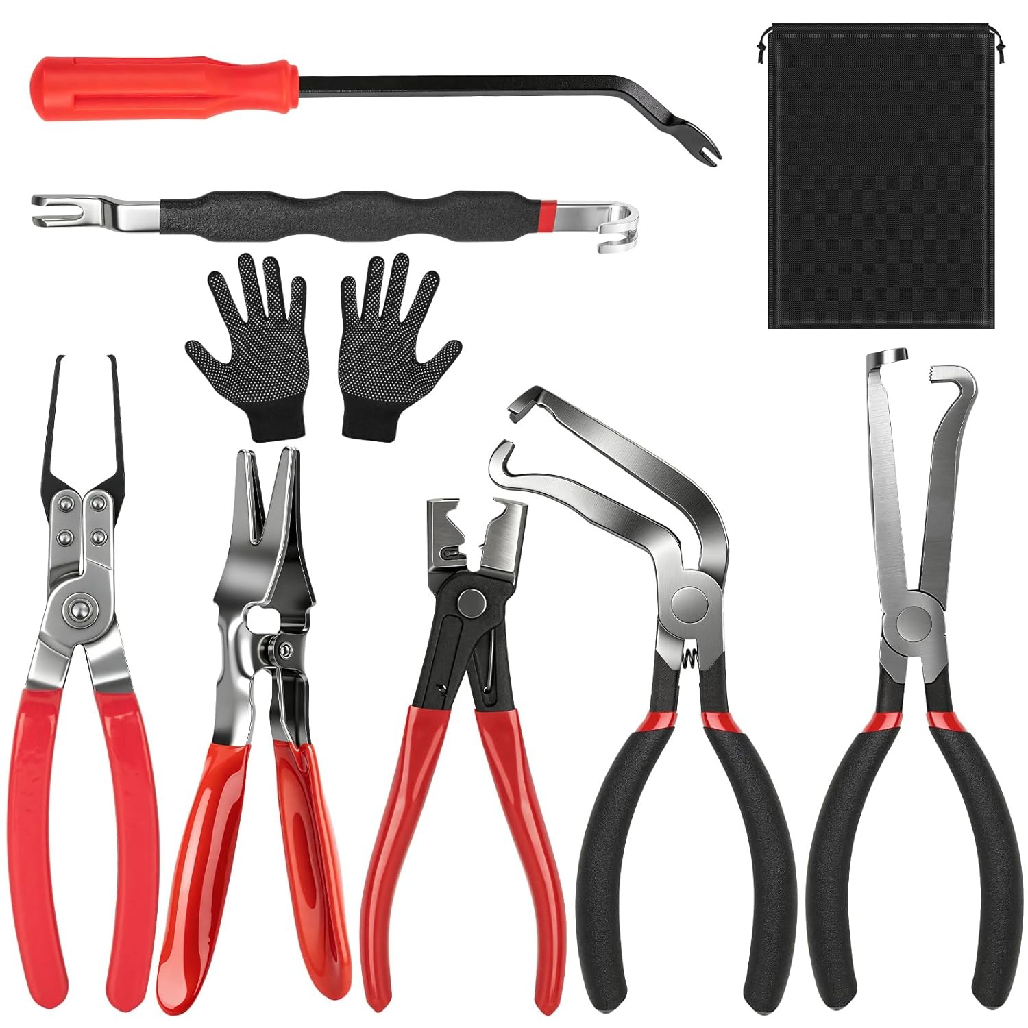 9 PCS Electrical Disconnect Pliers for Cars, Electrical Connector Removal Tool a