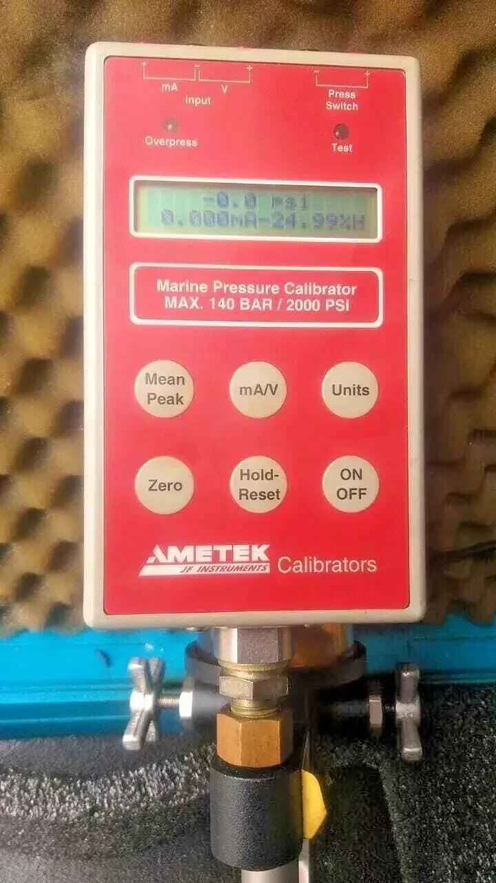 AMETEK JOFRA MPC-140 DIGITAL PRESSURE CALIBRATOR 140 BAR GAUGE 3000 PSI PUMP#DDP