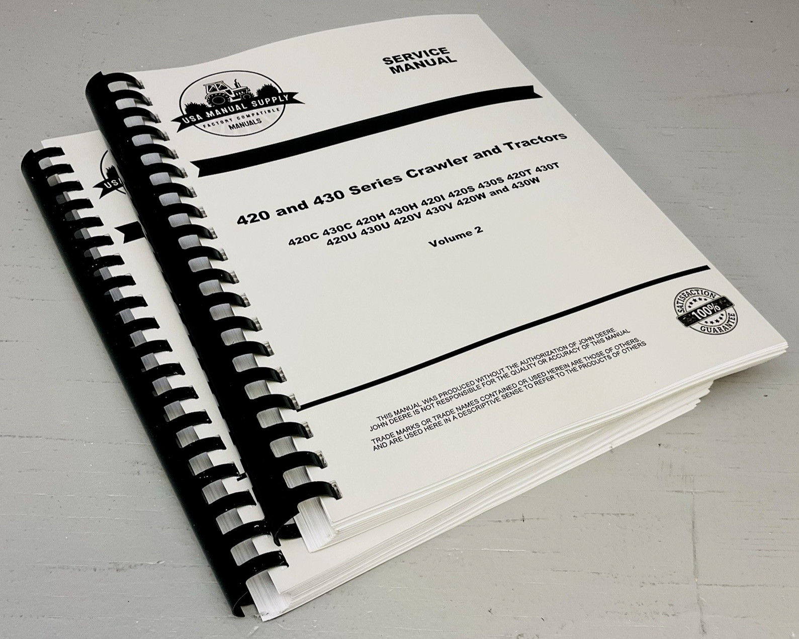 Master Service Manual fits John Deere 420 430 Tractor Technical Repair Shop Book