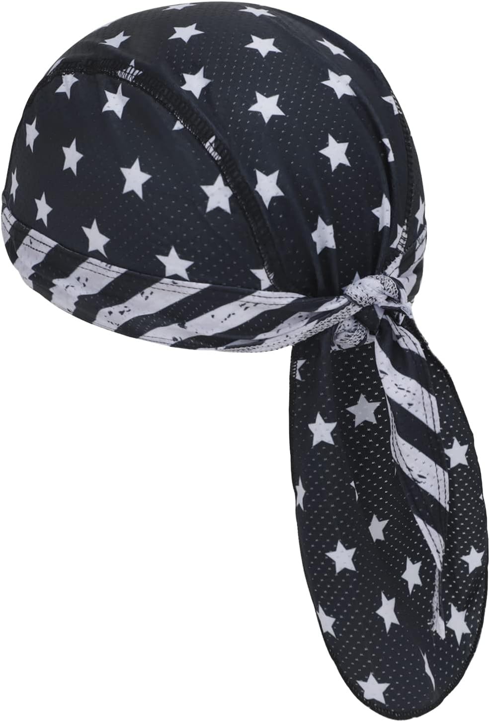American Flag Pirate Bandana Skull Caps Cooling Dew Rags Helmet Liner Wicking Do