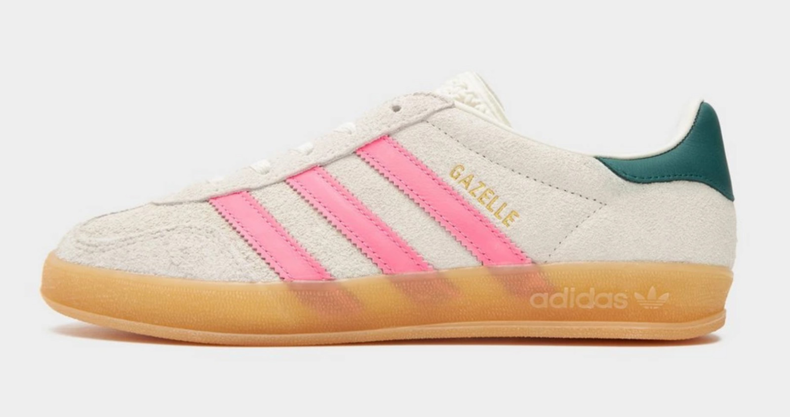 Adidas Originals Gazelle Indoor Women's Off White Lucid Pink US SZ 6-9 JQ1096