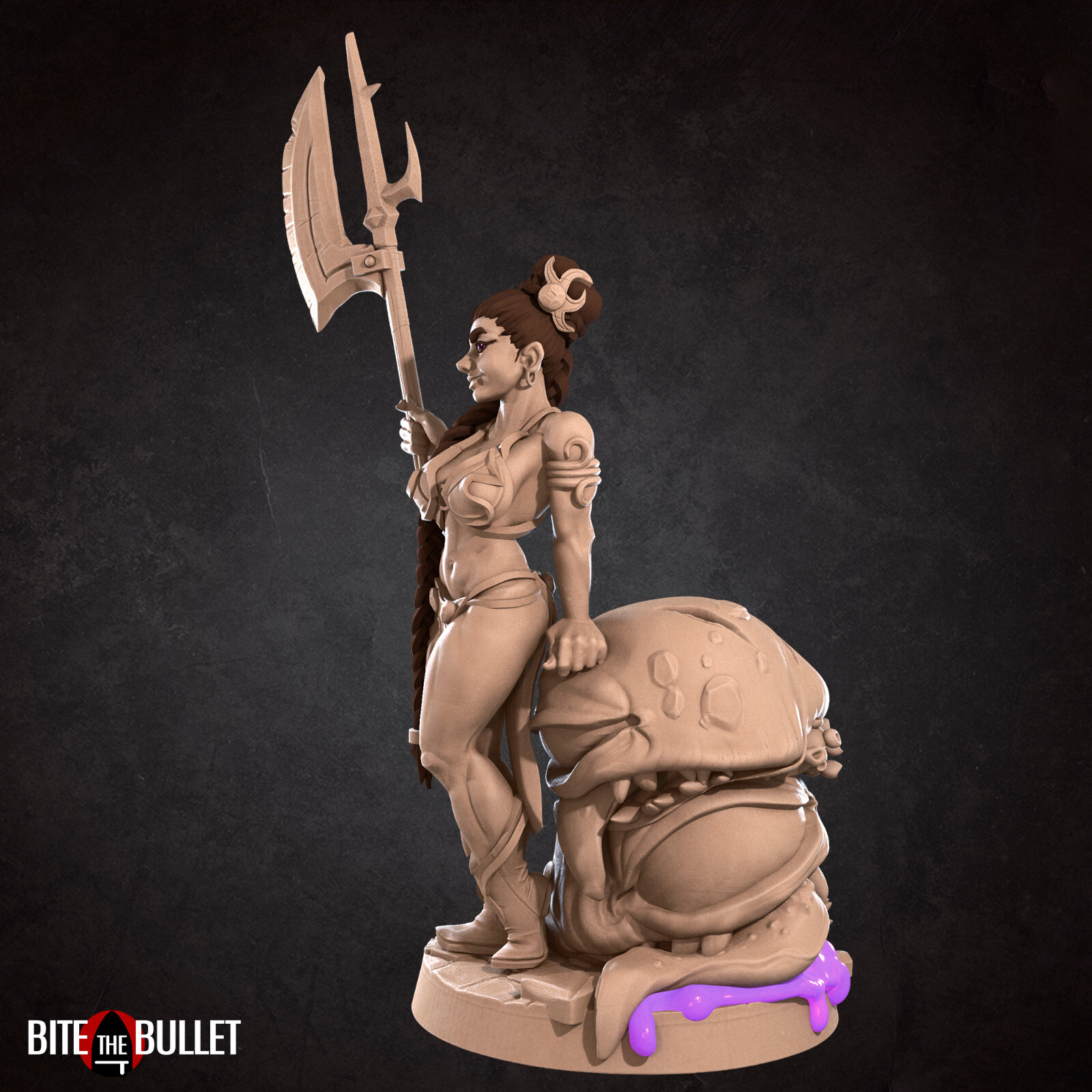 Human Warrior - Pinup - Bite the Bullet - Fantasy Dungeons and Dragons Mini