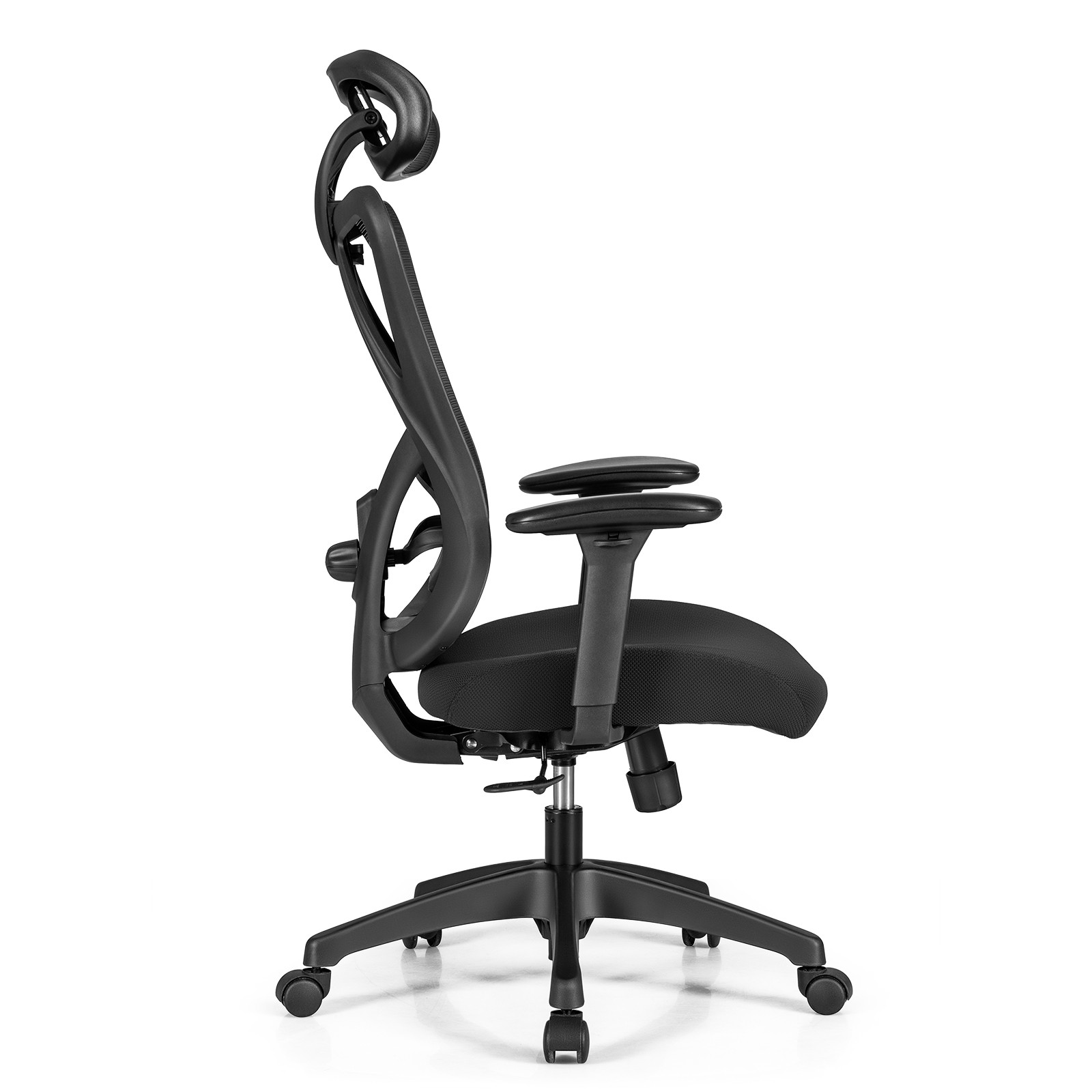 Costway Reclining Mesh Office Chair Swivel Chair w/ Adjustable Lumbar Support