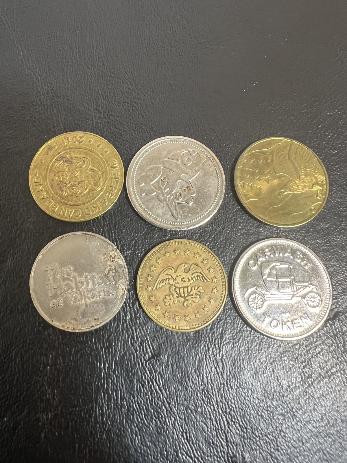 Vintage Lot Of 21 Coins Tokens Medals