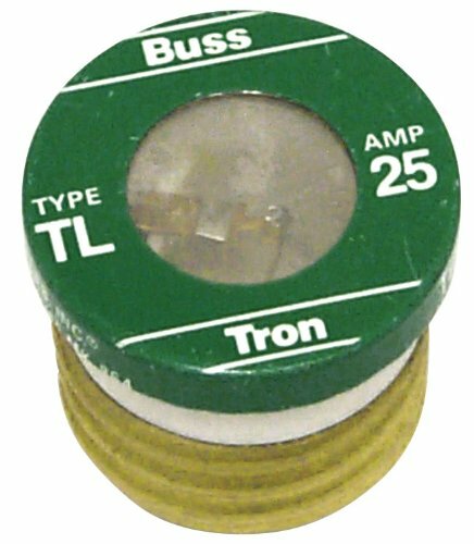 Bussman TL-25PK4 25 Amp Time Delay Plug Fuses 4 Count