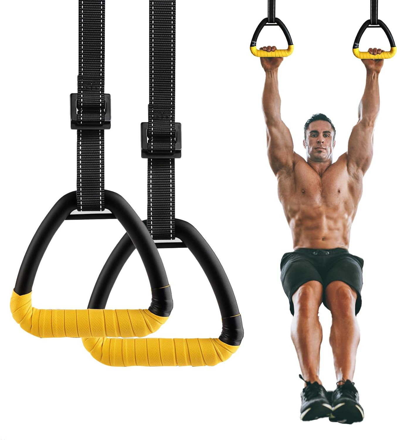 Adult Rings, Fitness Rings Equipment, Pull-Up Rings, Adult Home Fitness Rings No