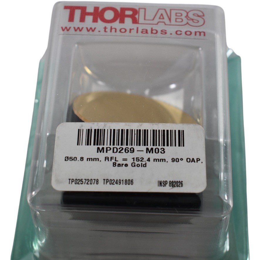 Thorlabs MPD269-M03 90 Off Axis Parabolic Mirror Bare Gold 50 8mm