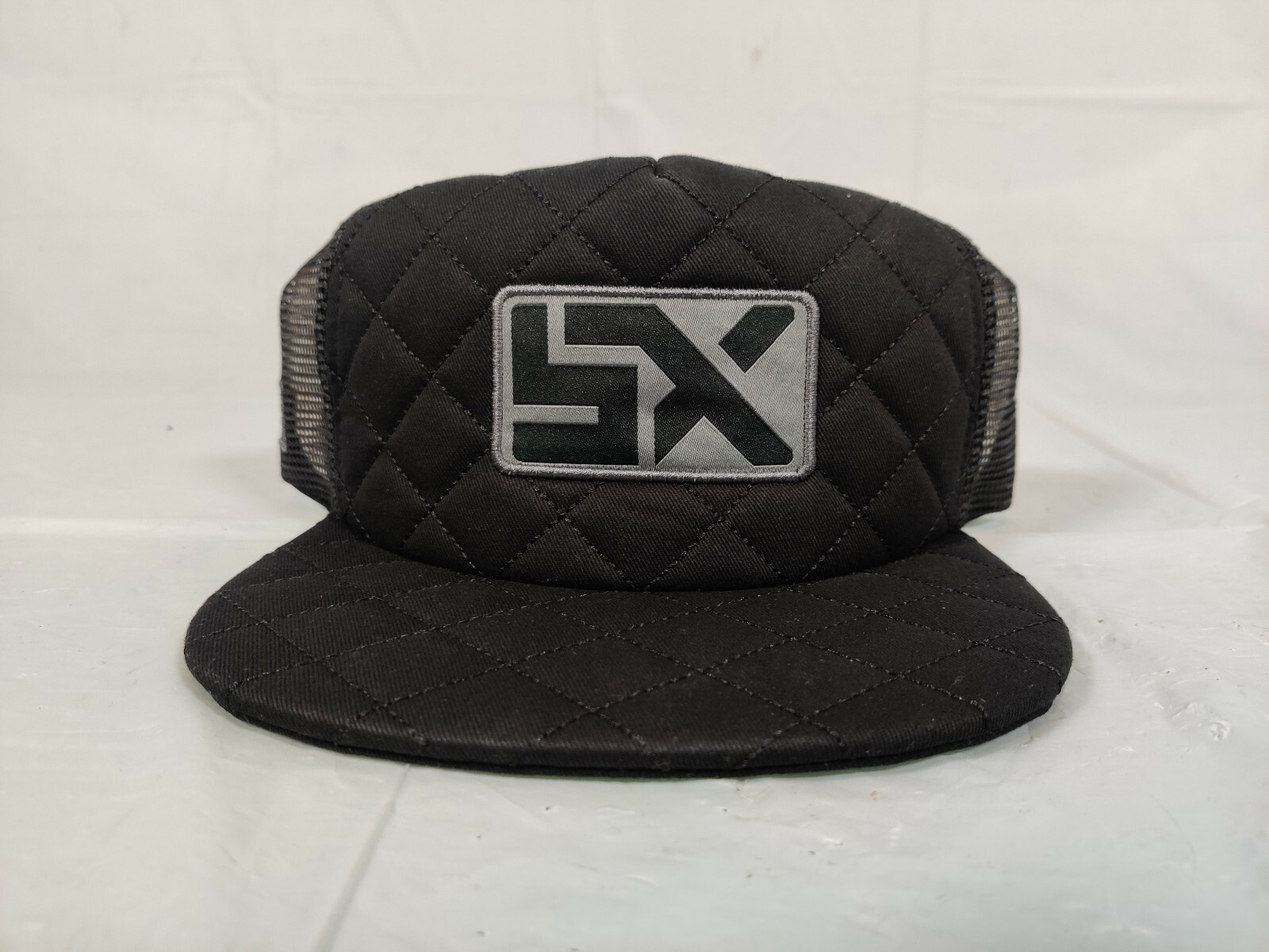 SX SUPERCROSS Rockwell Snapback Quilted Trucker Hat Black New "SX"
