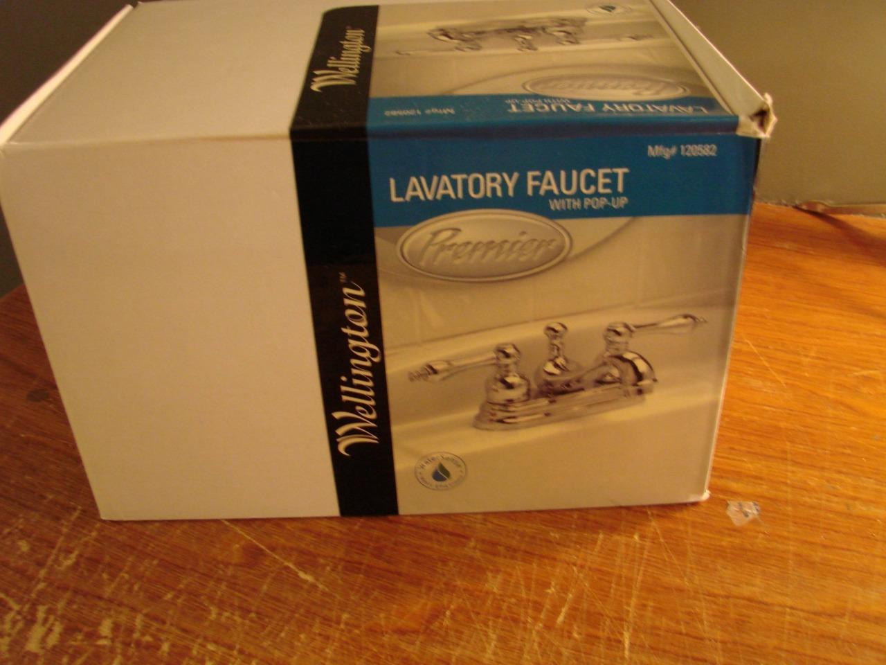 Wellington 120582 Lavatory Faucet W/Pop Up Chrome Finish BRAND NEW Free Shipping