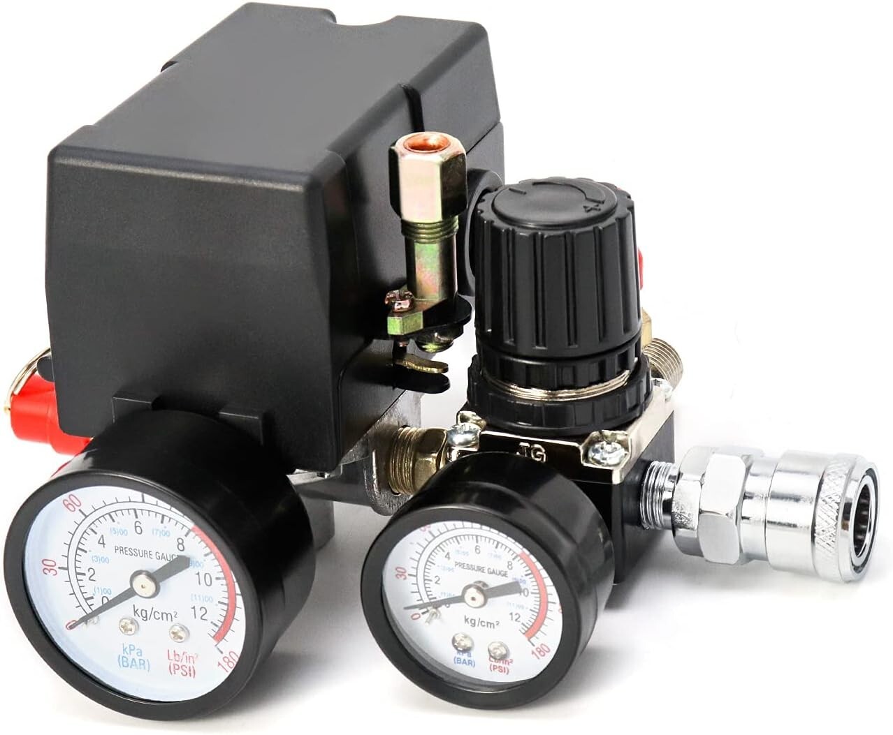 Air Compressor Pressure Switch Control Valve 90-120PSI Pressure Regulator