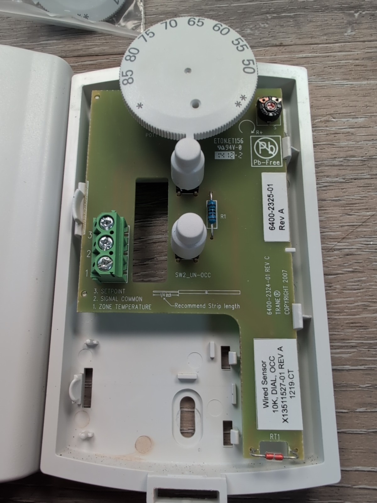 SEN01521 Trane Wired Zone Sensor X1379084501