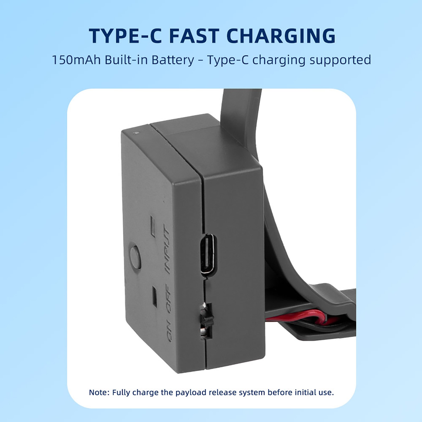 For DJI Mavic 4 Pro Payload Launcher Lightweight Design & Type-C Charging Cable