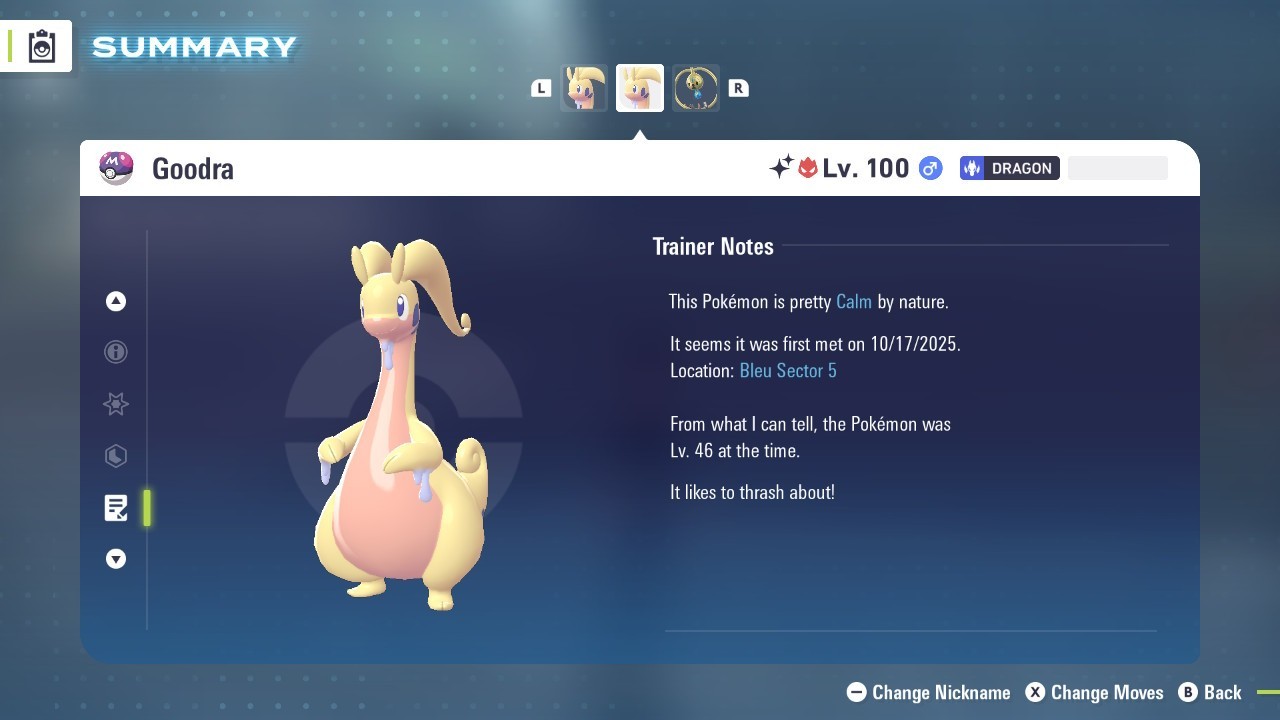 Goodra Shiny Alpha 6IVs Battle Ready - Legends ZA