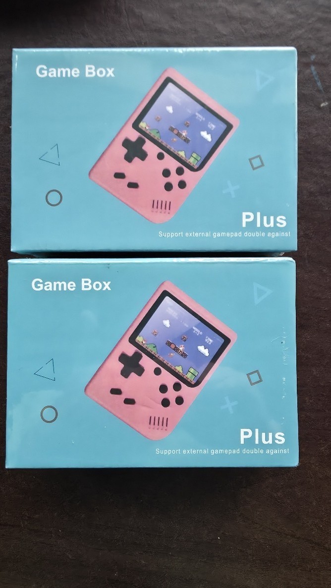 New (2) Grn Game Box Plus Handheld Console – Retro Gaming Sys  Preloaded Games